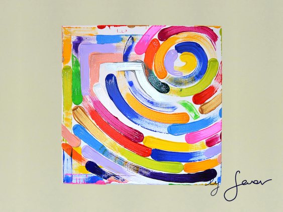 spinning the wheels of music, painting no. 55 by swav